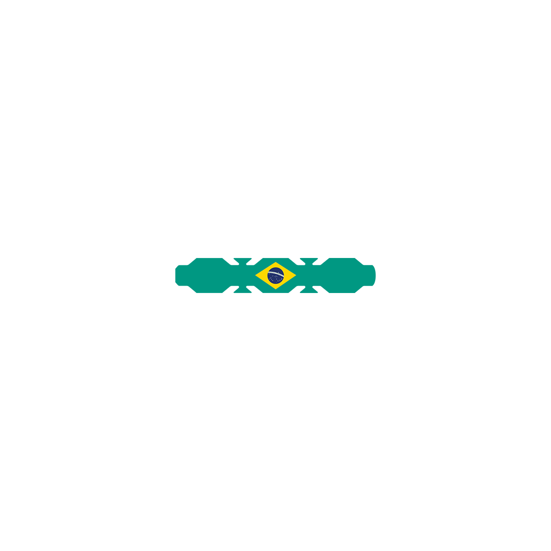 Adhesivo Bandera Brasil